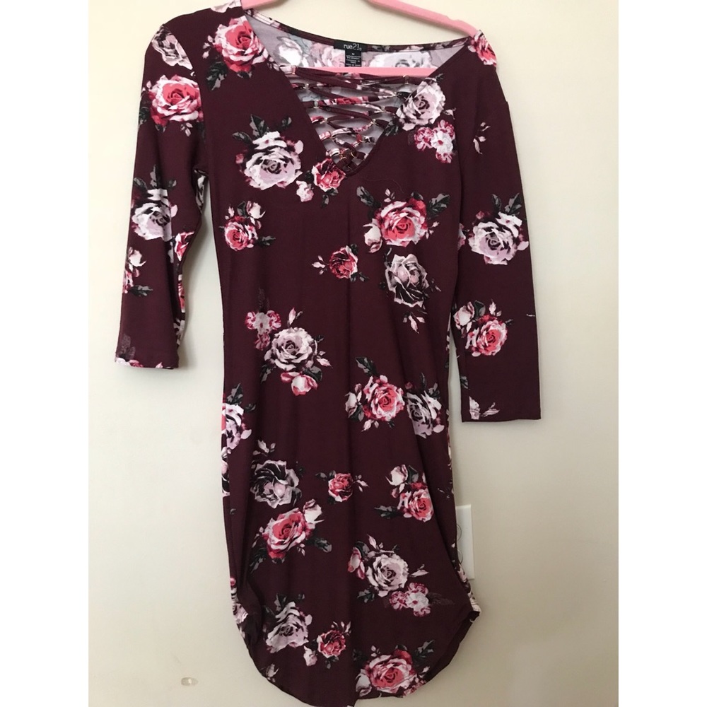 Lace up Dress